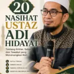 20 Nasihat Ustaz Adi Hidayat tentang Ikhtiar, Sabar, dan Tawakal yang Menenangkan Hati