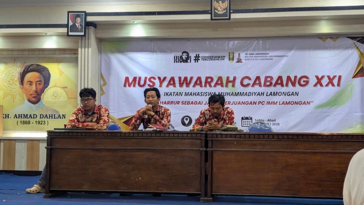 Sambutan Perdana Ketua Umum PC IMM Lamongan Terpilih, Ajak Bangun Dialektika Kolektif