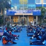 Senam Anak Indonesia Hebat dan PBB Bentuk Disiplin Murid Baru Smamda Sidoarjo
