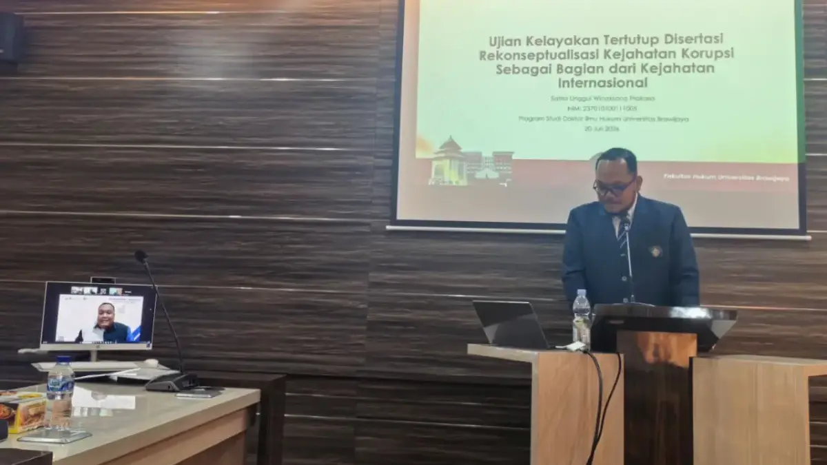 Raih Gelar Doktor Tanpa Ujian Terbuka, Satria Unggul Gagas Korupsi sebagai Kejahatan Internasional