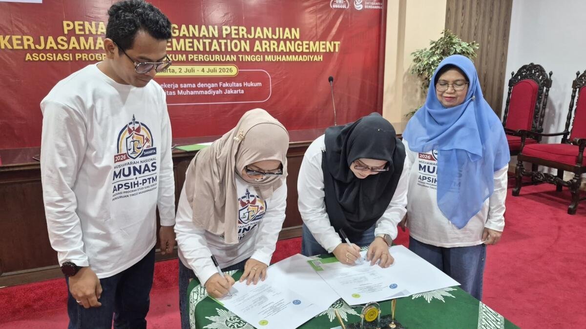 Hadiri Munas III APSIH PTM, Prodi Hukum UM Jatim Jalin MoA dan IA dengan UMJ