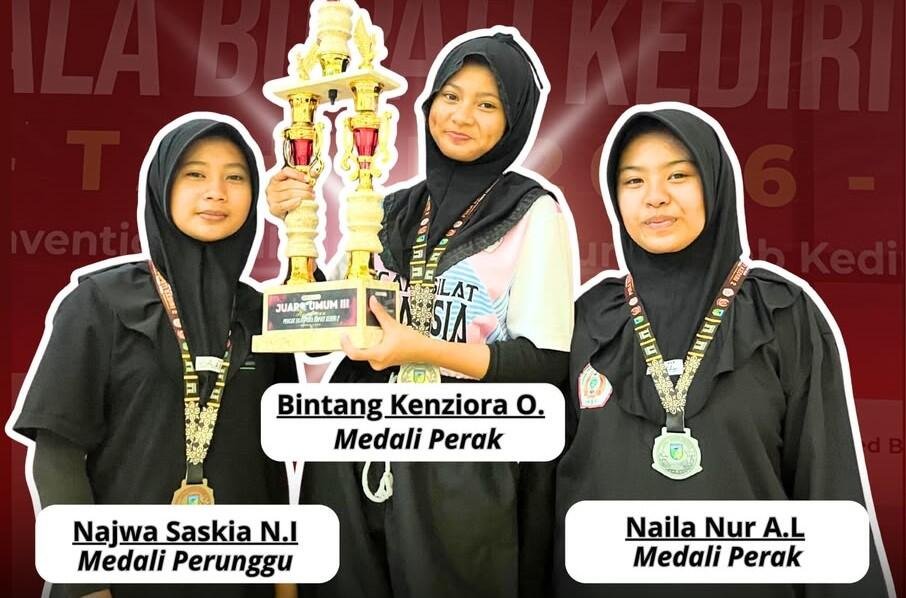 Siswa SMP Aisyiyah Boarding School Pelemahan Borong Tiga Medali pada Kejuaraan Pencak Silat Bupati Cup Kediri 2026