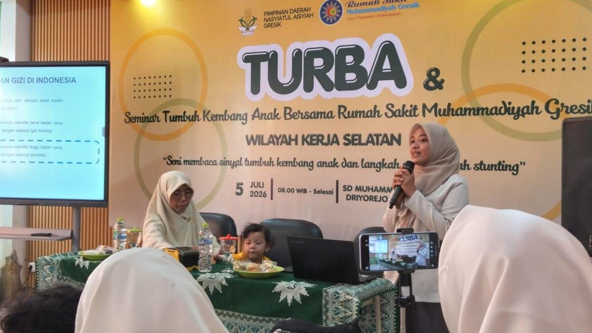 PCNA Driyorejo Terima Kunjungan Turba PDNA Gresik Wilker Selatan, Bahas Tumbuh Kembang Anak dalam Seminar