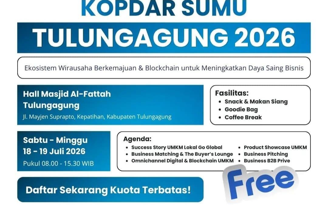 Kopdar SUMU Tulungagung 2026 Hadirkan Blockchain untuk Perkuat Daya Saing UMKM