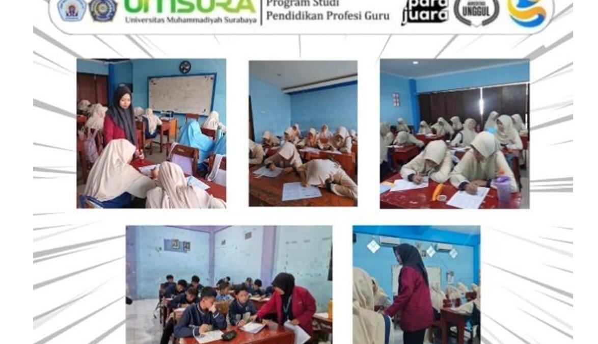 Mahasiswa PPG Umsura Profiling Murid di SMP Muhammadiyah 15 Surabaya untuk Wujudkan Pembelajaran Berdiferensiasi