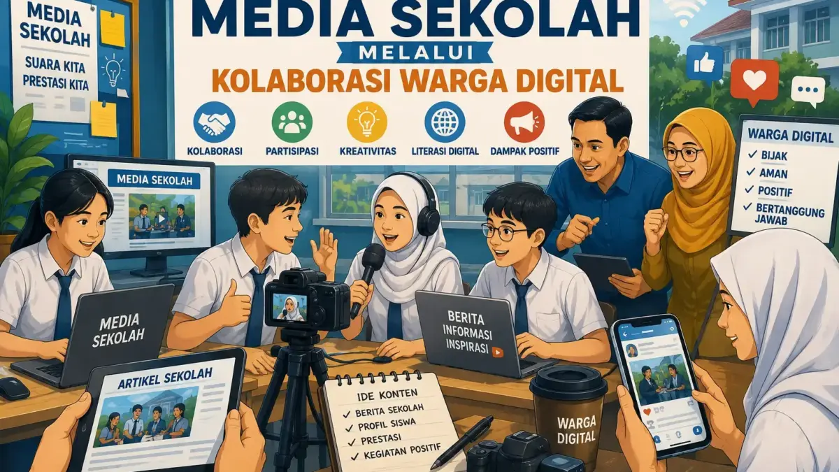 Memaksimalkan Media Sekolah Melalui Kolaborasi Warga Digital