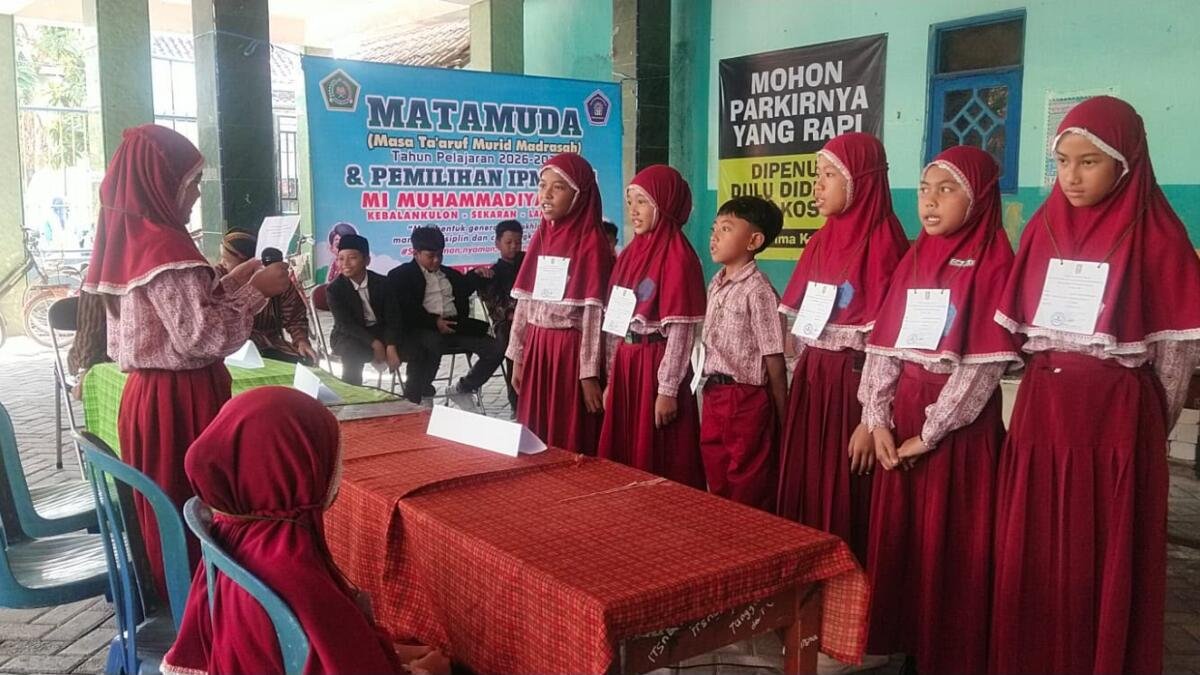 MI Muhammadiyah 08 Kebalan Kulon Gelar Pemilihan Ketua IPM Kids
