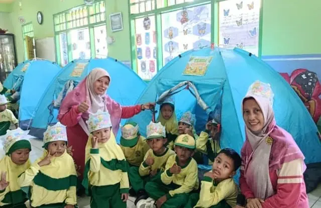 MPLS Ramah KB Aisyiyah 12 dan TK ABA 07 Padangbandung Ditutup Meriah
