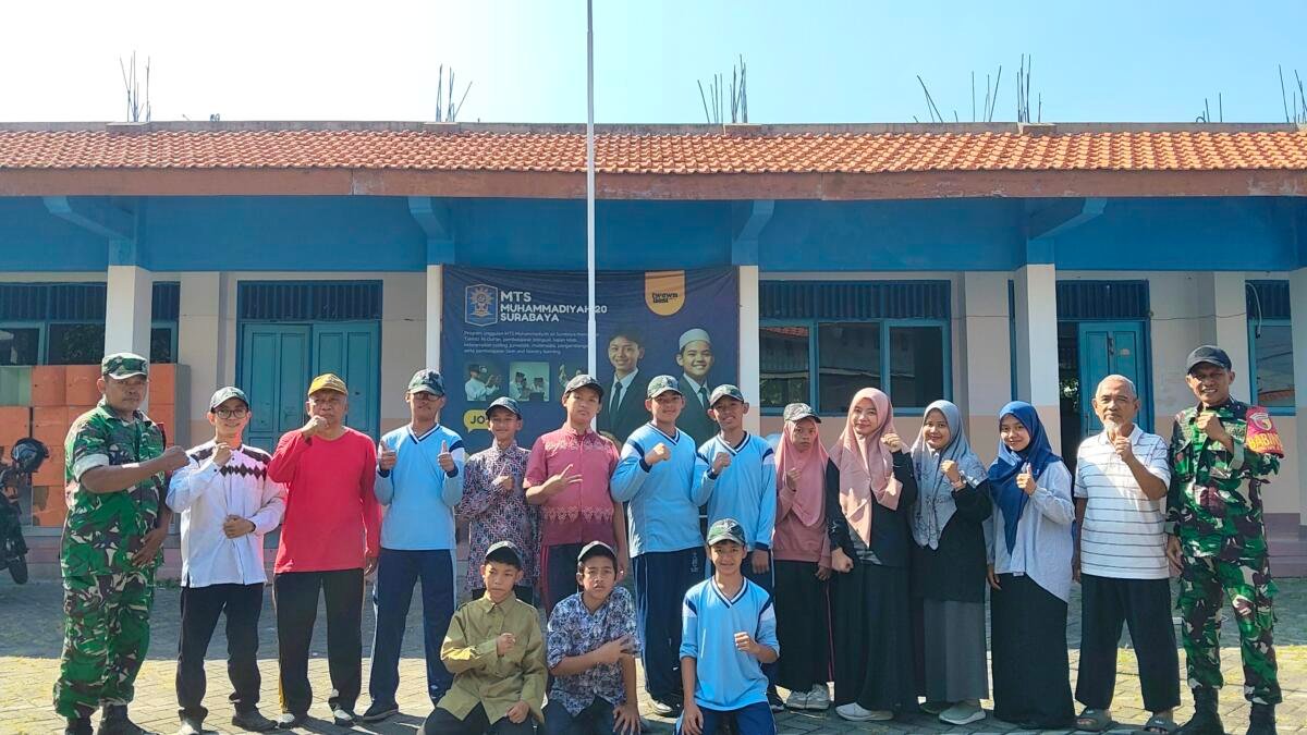 Mts Muhammadiyah 20 Surabaya Undang TNI AD, Bentuk Karakter Jujur dan Disiplin
