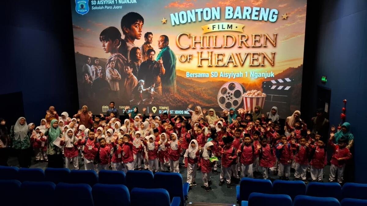 Nobar Children of Heaven, SD Aisyiyah 1 Nganjuk Tanamkan Pendidikan Karakter Lewat Film