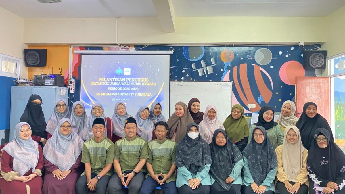Pelantikan Ikwam MI Muhammadiyah 27 Surabaya Periode 2026–2028, Perkuat Sinergi Madrasah dan Wali Murid