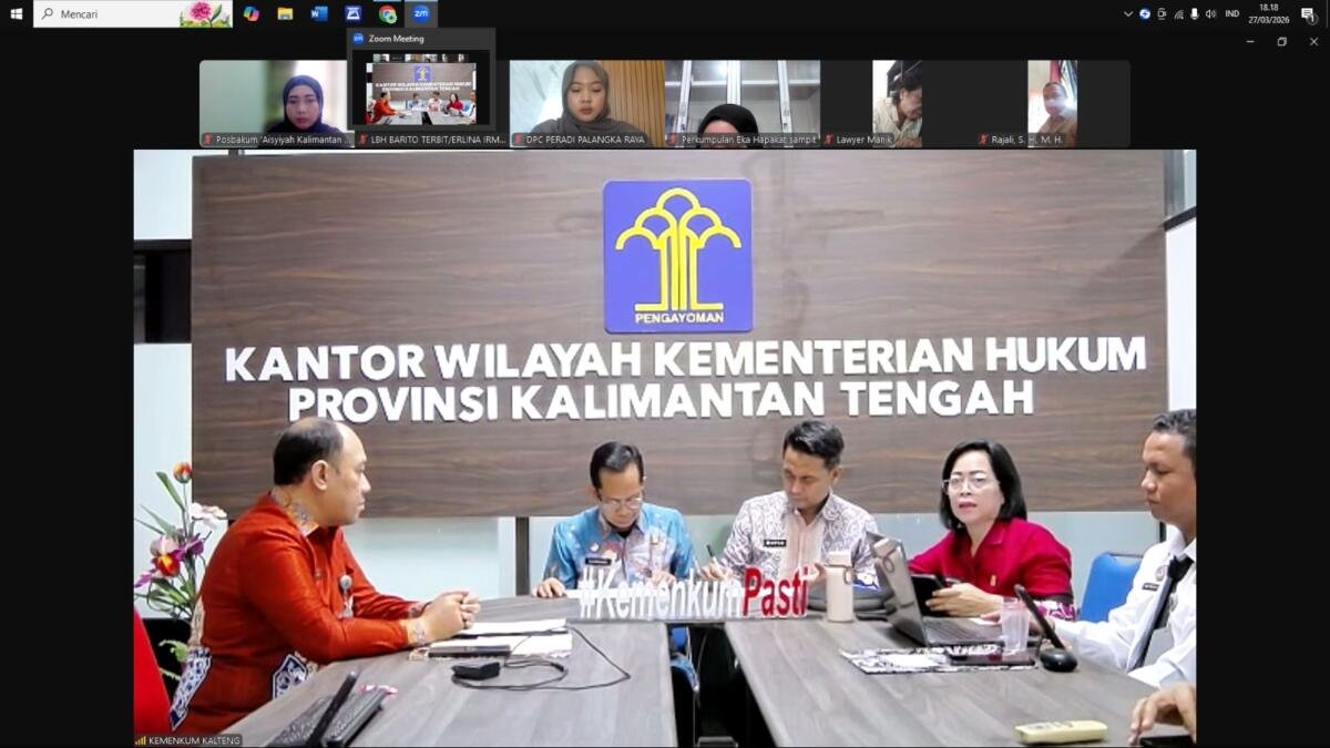 Posbakum Aisyiyah Kalimantan Tengah Dampingi 37 Perkara Hukum Selama Semester I 2026