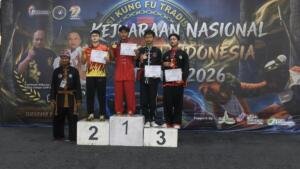 Riffat Aqil Persembahkan Dua Emas untuk Smamda, Harumkan Nama Sekolah di Kejurnas Kungfu