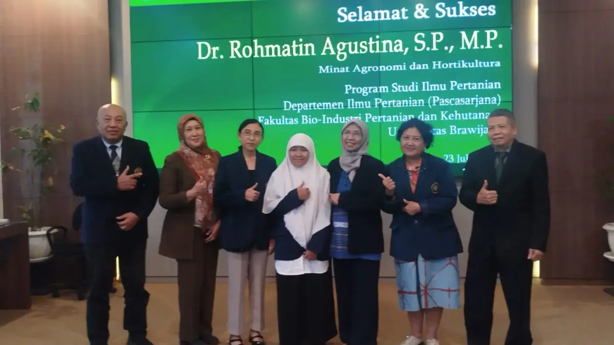 Rohmatin Agustina Sukses Pertahankan Disertasi Doktor di Universitas Brawijaya