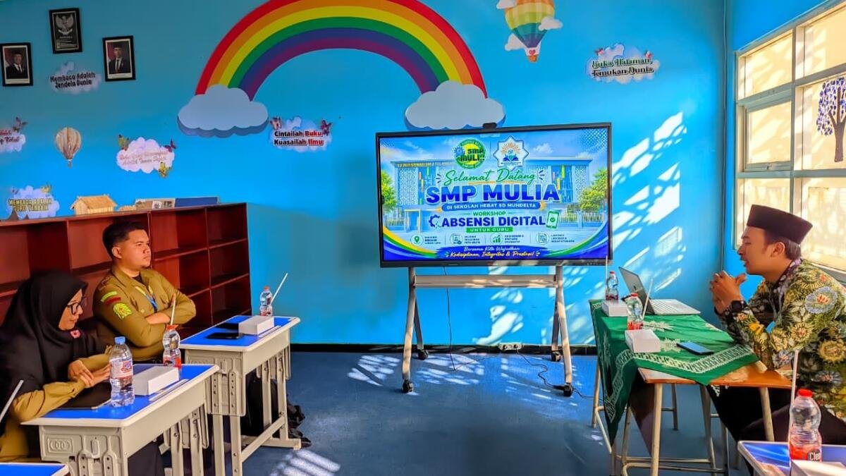 SD Muhdelta Berbagi Inovasi, Gelar Workshop Sistem Absensi Digital Guru untuk SMP Mulia