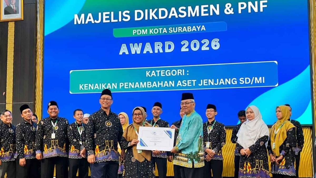 SD Muhlas Raih Dua Penghargaan Majelis Dikdasmen PDM Kota Surabaya
