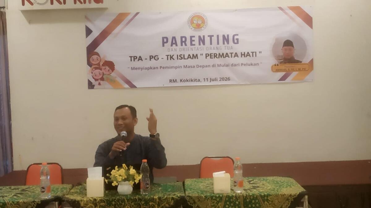 SD Mumtaz Berbagi Inspirasi Parenting di TK Permata Hati, Pelukan Jadi Fondasi Karakter Anak