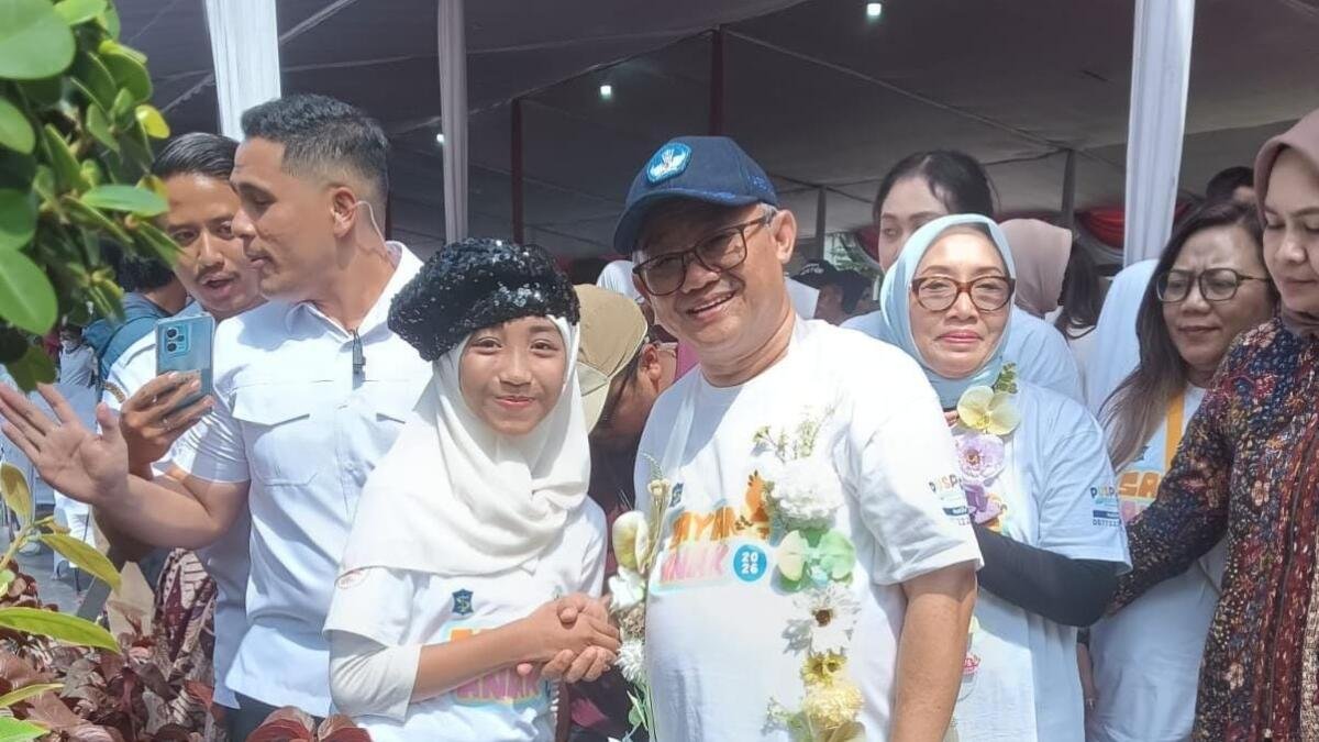 Siswi Mudipat Jadi MC Anak di Puncak Hari Anak Nasional ke-42 Kota Surabaya