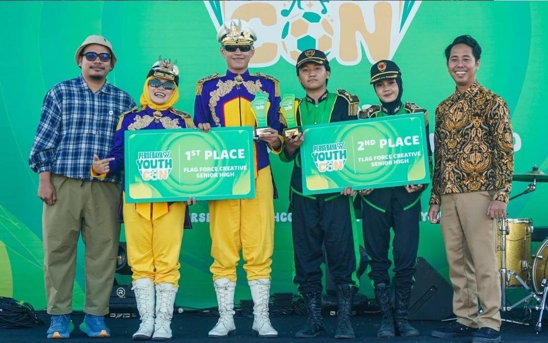 SMA Muhammadiyah 4 Surabaya Raih Juara 2 Flag Force Competition di Persebaya Youth Con 2026