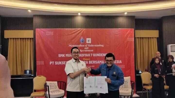 SMK Muhammadiyah 7 Gondanglegi Jalin Kerja Sama dengan PT SSBI