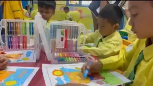 Tingkatkan Kreativitas Anak, Mahasiswa KKN Umsura Gelar Lomba Menggambar