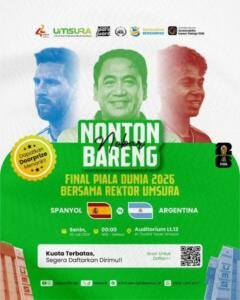 Umsura Gelar Nobar Final Piala Dunia 2026, Rektor Mundakir Undang Masyarakat Ikut Meriahkan