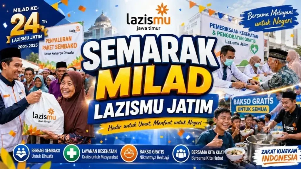 Semarak Milad ke-24 Lazismu Jatim: Dari Napak Tilas Sejarah hingga Bakso Gratis