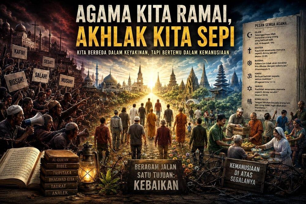 Agama Kita Ramai, Akhlak Kita Sepi