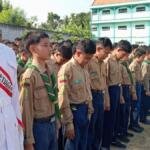 Barisan HW Spemudas Tampil Rapi di Upacara HUT ke-81 RI dan 4 Dasawarsa Al-Ishlah