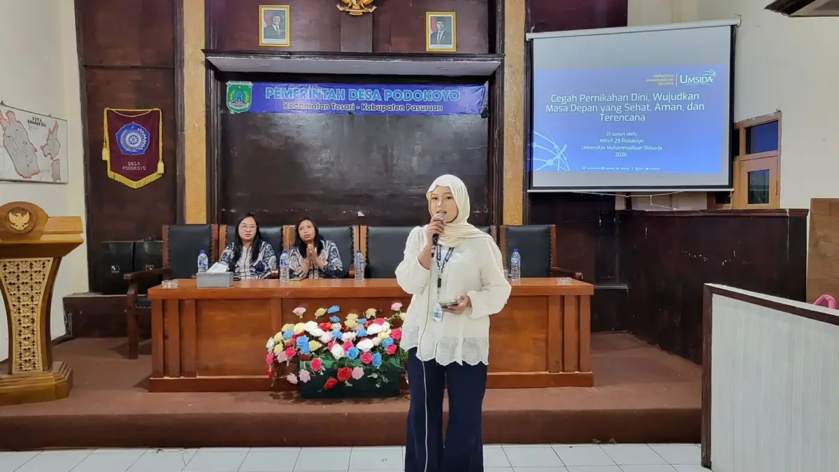 Cegah Pernikahan Dini, KKN-P 29 Umsida Edukasi Remaja Podokoyo