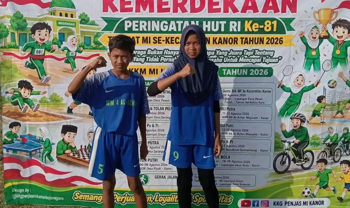 Dua Siswa MIM 04 Al-Azhar Juara Lari Sprint HUT ke-81 RI