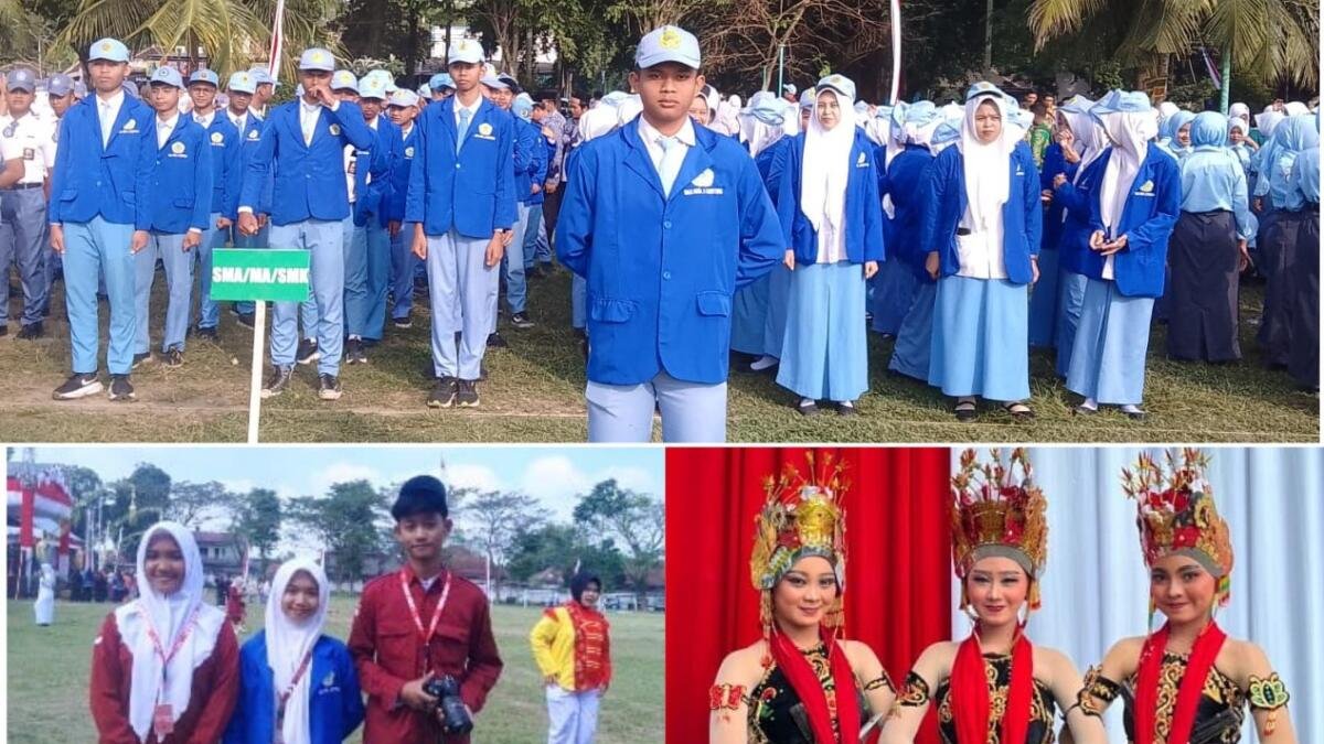 Ekstrakurikuler Jurnalistik, Tari, dan Siswa SMA Muha Genteng Semarakkan Upacara HUT ke-81 RI