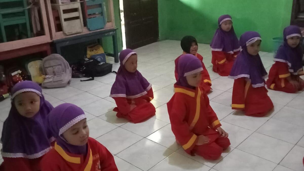 Ekstrakurikuler Tapak Suci di KB/TK Nurul Fattah, Anak-anak Berlatih dengan Antusias