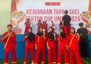 Enam Atlet MTs Muhammadiyah 6 Sugihan Borong Enam Medali pada Kejuaraan Tapak Suci Rektor Cup Umla