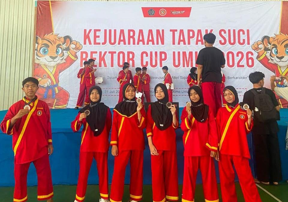 Enam Atlet MTs Muhammadiyah 6 Sugihan Borong Enam Medali pada Kejuaraan Tapak Suci Rektor Cup Umla