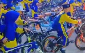 Fun Bike 8,63 Km, Ratusan Siswa MI Muhammadiyah 21 Kapas Sambut HUT ke-81 RI