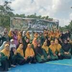 Fun Game Dasawarsa ke-4 Al-Ishlah, Ibu-Ibu Lintas Unit Tampil Kompak