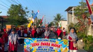 Gema Suara Mama Meriahkan Jalan Sehat Melirang Wetan, Kolaborasi Ikwam dan Guru Sekolah Ceria
