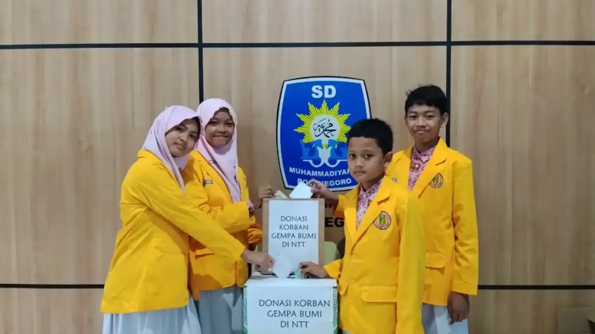 IPM Kids SD Muhammadiyah 2 Bojonegoro Galang Dana untuk Korban Bencana di NTT