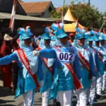 Kado Milad ke-11, Regu Putri SD Mukrida Raih Juara 2 Gerak Jalan Krian