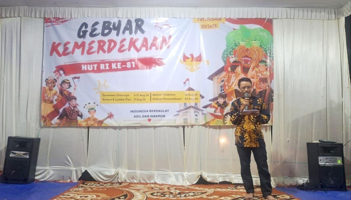 Kawal Malam Tirakatan di Tirtasani Estate, Ahmad Afwan Yazid Tekankan Pentingnya Merawat Persatuan