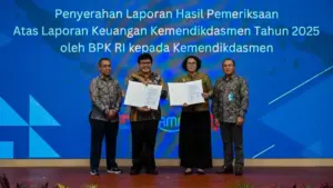 Kemendikdasmen Raih Opini WTP dari BPK atas Laporan Keuangan Tahun 2025