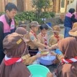 KKN MAs Kelompok 101 Kenalkan Olahan Susu Sapi melalui Es Krim Putar kepada Siswa SD Wiyurejo 1