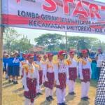 Kompak dan Kreatif, Peserta Gerak Jalan SD Muhammadiyah 1 Driyorejo Gresik Tampil Memukau dengan Kostum Tradisional