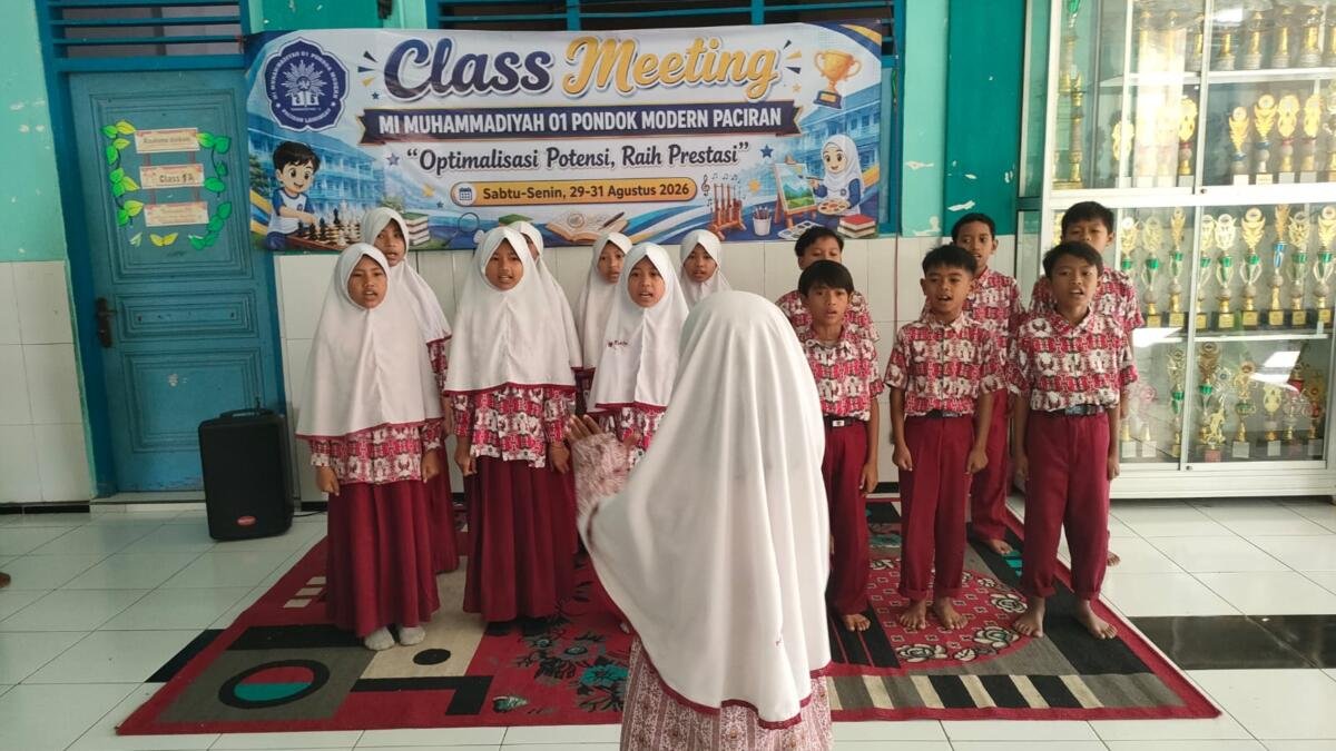 Class Meeting MI Muhammadiyah 01 Pondok Modern Paciran, Wujudkan Semangat Sportivitas dan Kreativitas Siswa