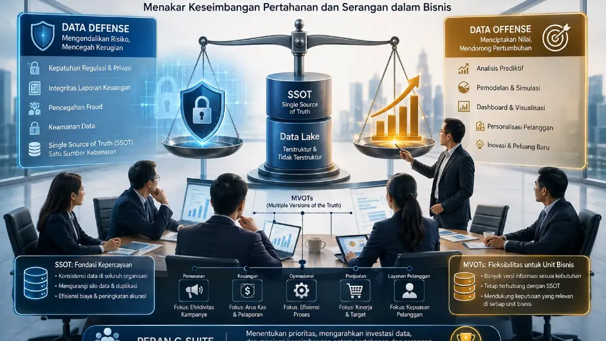 Strategi Data C-Suite: Menimbang Pertahanan dan Serangan untuk Menang dalam Bisnis