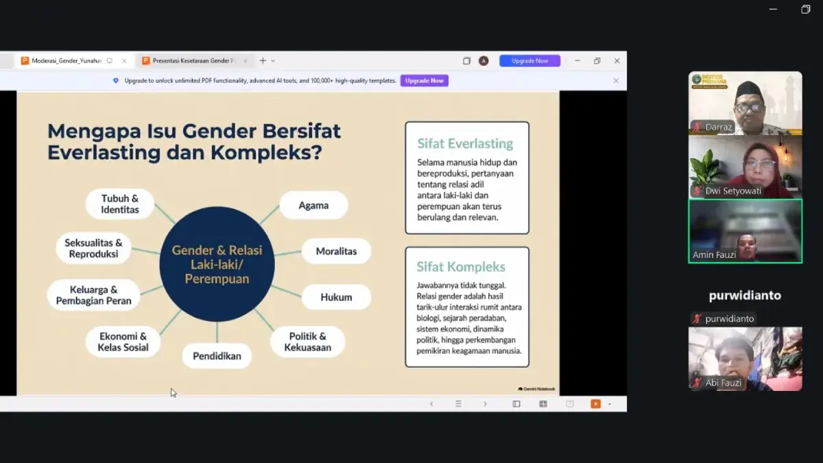 Kesetaraan Gender dalam Islam, Civic FAI Uhamka Bedah Pemikiran Yunahar Ilyas