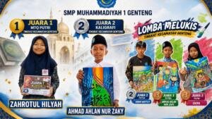 Gemilang di Bidang Agama dan Seni, Siswa SMP Muhammadiyah 1 Genteng Raih Lima Juara HUT ke-81 RI