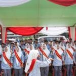 Siswa-Siswi SMKS Muhammadiyah 4 Glenmore Meriahkan Upacara HUT Ke-81 RI sebagai Padusa