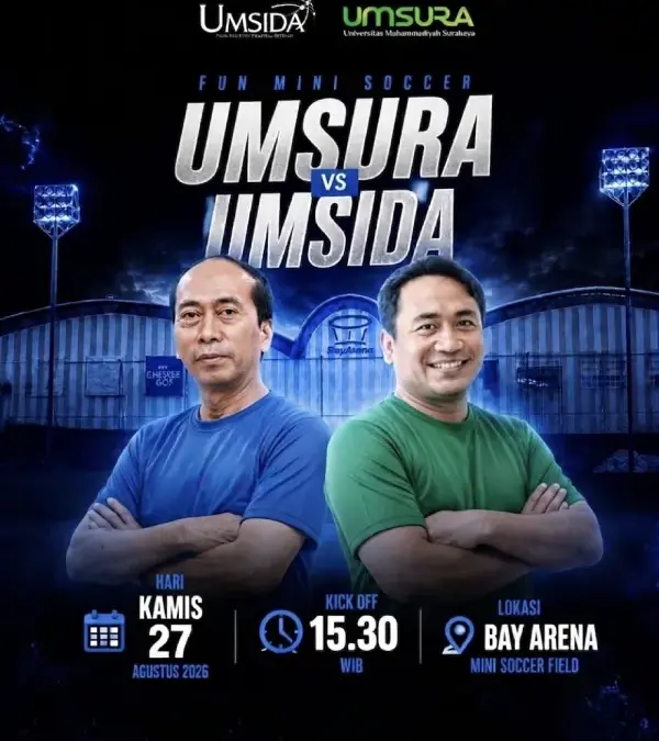 Rektor Umsura dan Umsida Adu Skill Mini Soccer, Pererat Silaturahmi Dua Kampus Muhammadiyah